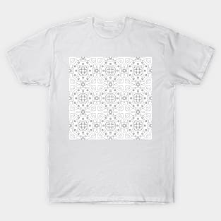 Geometric pattern black white T-Shirt